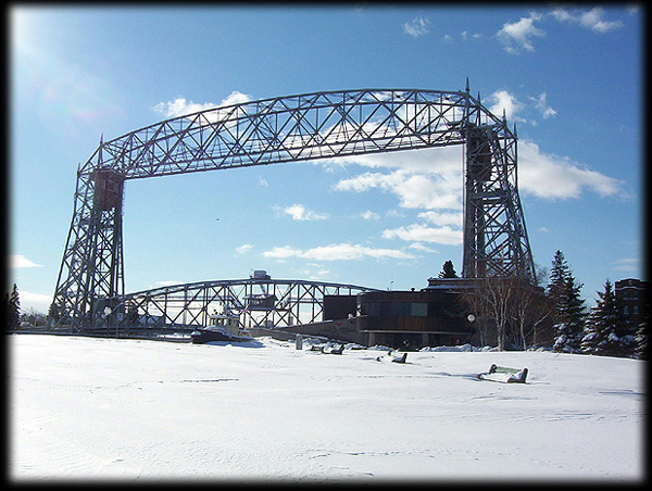 100 Year old Aerial Lift Bridge Duluth Minnesota